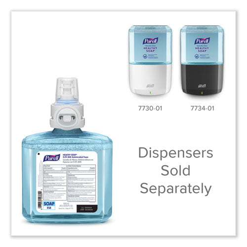 Image of PURELL® HEALTHY SOAP 0.5% BAK Antimicrobial Foam Refill, For ES8 Dispensers, Light Citrus Floral, 1,200 mL, 2/Carton