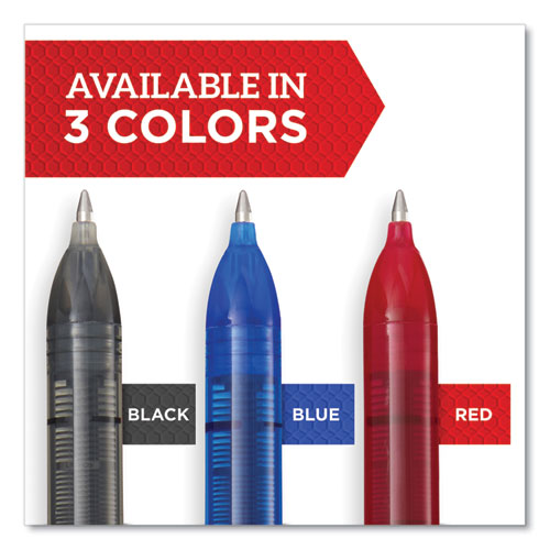 Image of Sharpie® Roller Professional Design Rollerball Pen, Stick, Medium 0.7 mm, Red Ink, Black/Red Barrel, Dozen