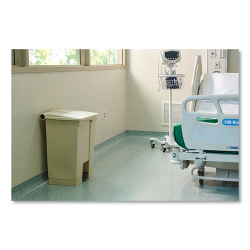 Image of Rubbermaid® Commercial Legacy Step-On Receptacle, 18 gal, Polyethylene, Beige