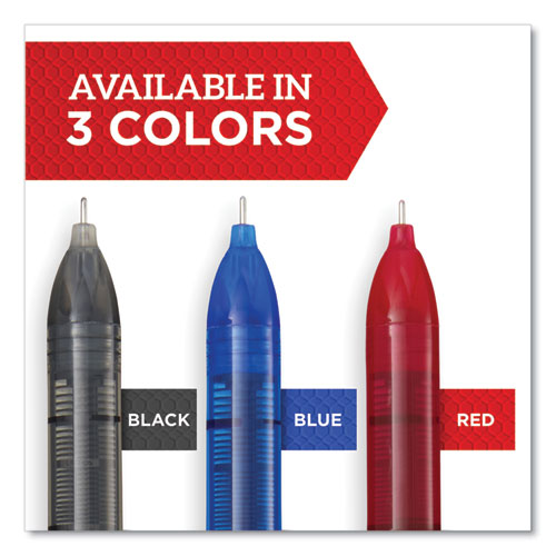 Image of Sharpie® Roller Professional Design Rollerball Pen, Stick, Fine 0.5 mm, Blue Ink, Black/Blue Barrel, Dozen