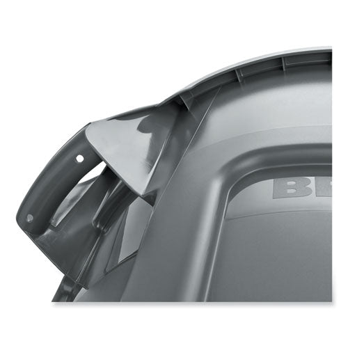 Image of Rubbermaid® Commercial Vented Round Brute Container, 55 gal, Plastic, Gray