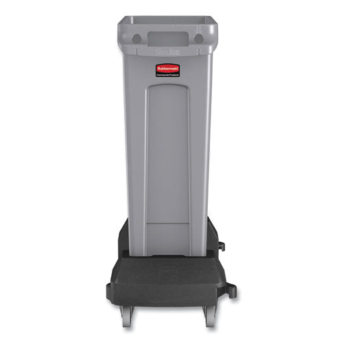 Image of Rubbermaid® Commercial Slim Jim with Venting Channels, 23 gal, Plastic, Gray