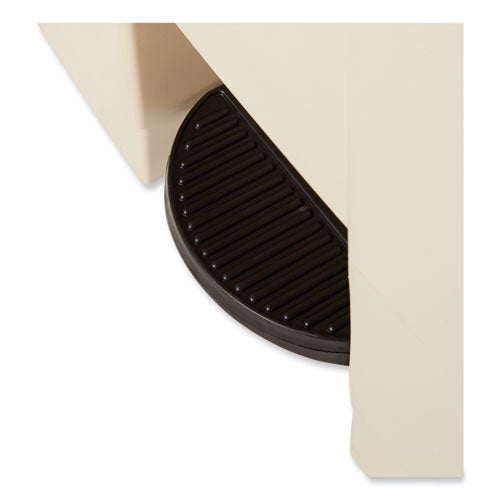 Image of Rubbermaid® Commercial Legacy Step-On Receptacle, 18 gal, Polyethylene, Beige