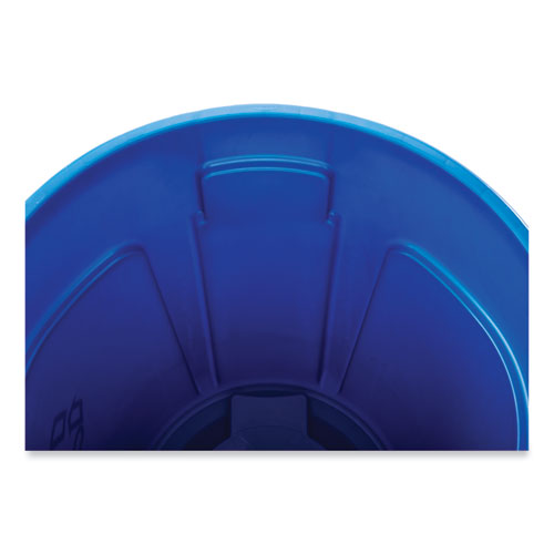 Image of Rubbermaid® Commercial Brute Recycling Container, 32 gal, Polyethylene, Blue
