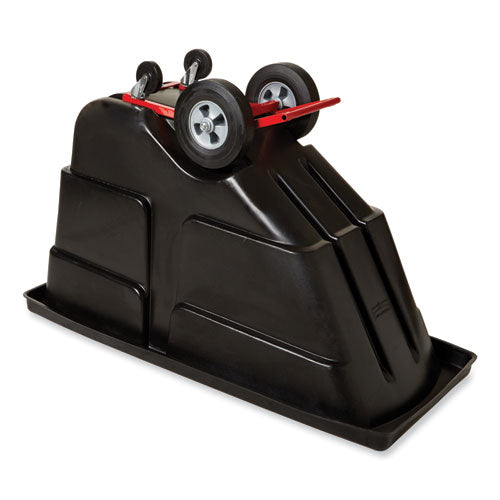 Image of Rubbermaid® Commercial 0.5 cu yd BRUTE Rotomolded Tilt Truck, 450 lb Capacity, Black