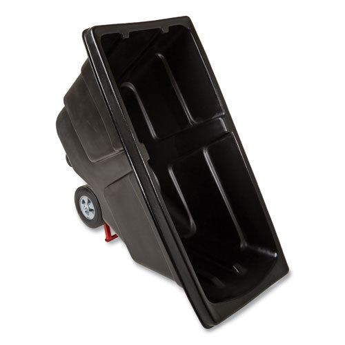 Image of Rubbermaid® Commercial 0.5 cu yd BRUTE Rotomolded Tilt Truck, 450 lb Capacity, Black