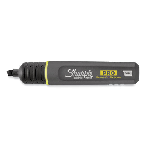 Image of Sharpie® Pro Permanent Marker, Broad Chisel Tip, Black, Dozen