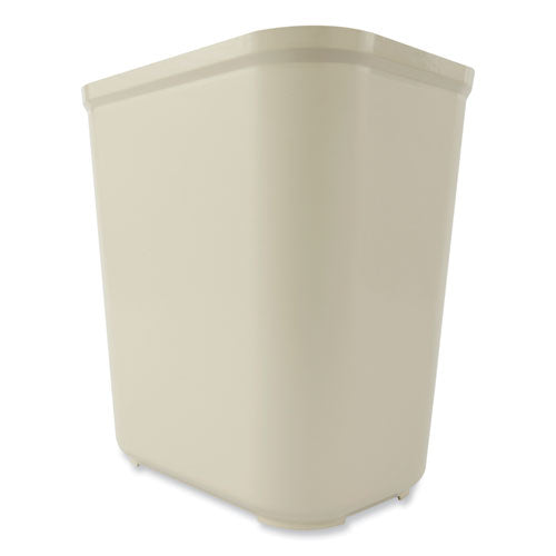 Image of Rubbermaid® Commercial Fiberglass Wastebasket, 7 gal, Fiberglass, Beige