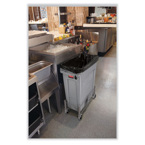 Image of Rubbermaid® Commercial Slim Jim with Venting Channels, 23 gal, Plastic, Gray