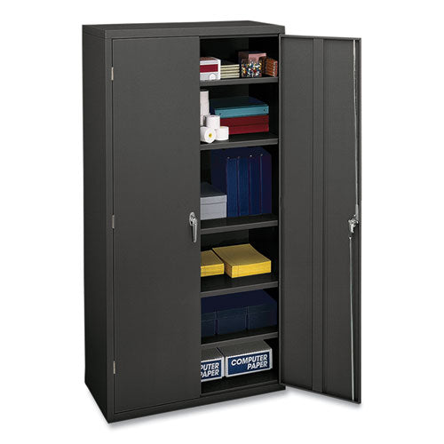 Image of HON® Assembled Storage Cabinet, 36w x 18.13d x 71.75h, Charcoal