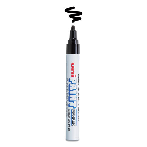 Image of uni®-Paint Permanent Marker, Medium Bullet Tip, Black