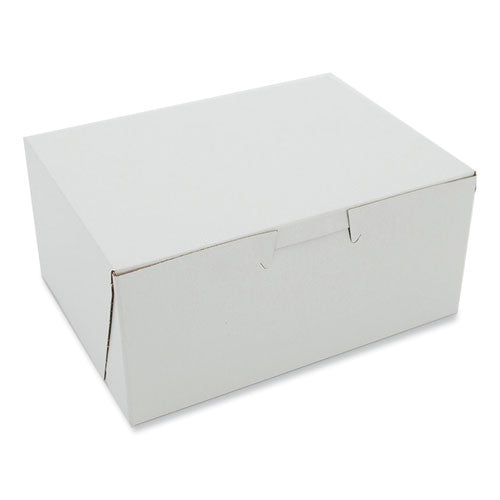 Image of SCT® White One-Piece Non-Window Bakery Boxes, 6 x 4.5 x 2.75, White, Paper, 250/Carton