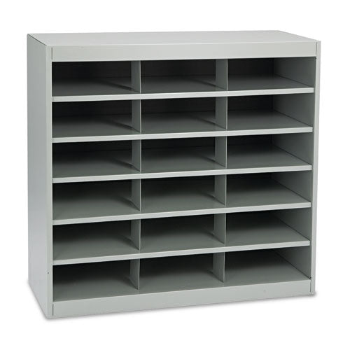Image of Safco® Steel Project Center Organizer, 18 Pockets, 37.5 x 15.75 x 36.5, Gray