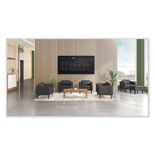 Image of HON® Parkwyn Series Club Chair, 33" x 26.75" x 29", Black Seat, Black Back, Black Base