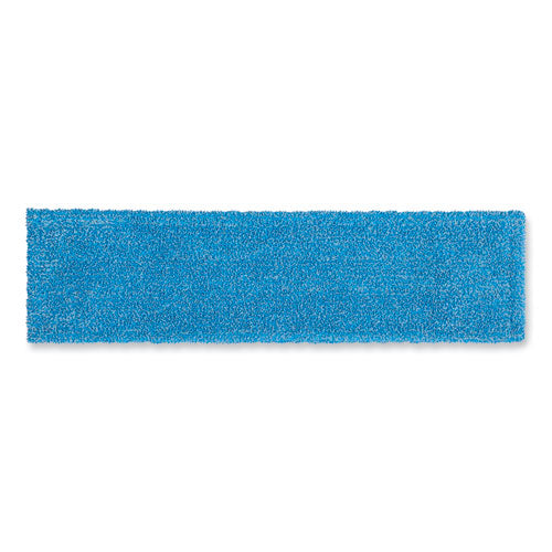 Image of Rubbermaid® Commercial Adaptable Flat Mop Kit, 19.5 X 5.5 Blue Microfiber Head, 48" To 72" Yellow Aluminum Handle
