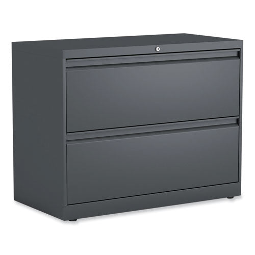Image of Alera® Lateral File, 2 Legal/Letter/A4/A5-Size File Drawers, Charcoal, 36" x 18.63" x 28"