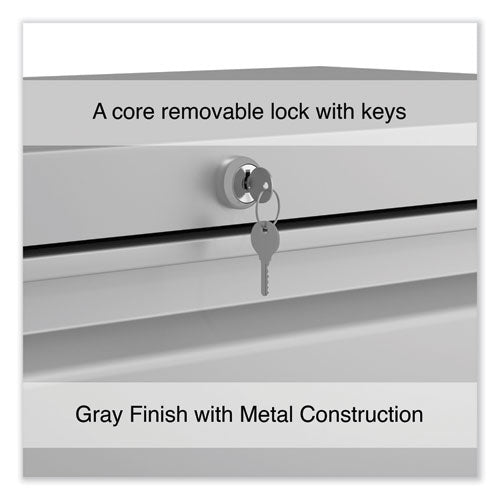 Image of Alera® Lateral File, 2 Legal/Letter-Size File Drawers, Light Gray, 36" x 18.63" x 28"