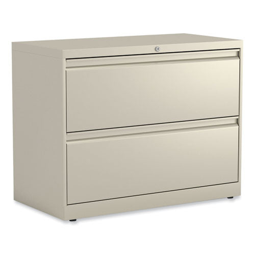 Image of Alera® Lateral File, 2 Legal/Letter-Size File Drawers, Putty, 36" x 18.63" x 28"