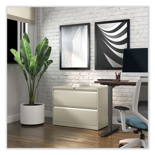 Image of Alera® Lateral File, 2 Legal/Letter-Size File Drawers, Putty, 36" x 18.63" x 28"