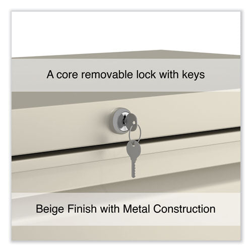 Image of Alera® Lateral File, 3 Legal/Letter/A4/A5-Size File Drawers, Putty, 36" x 18.63" x 40.25"
