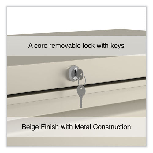 Image of Alera® Lateral File, 3 Legal/Letter/A4/A5-Size File Drawers, Putty, 42" x 18.63" x 40.25"