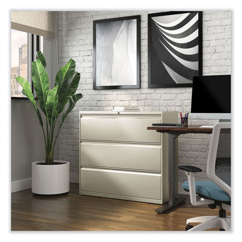 Image of Alera® Lateral File, 3 Legal/Letter/A4/A5-Size File Drawers, Putty, 42" x 18.63" x 40.25"