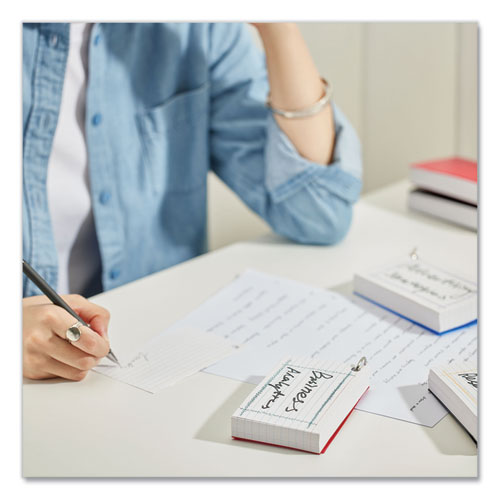 Image of Universal® Ring Index Cards, Ruled, 3 X 5, White, 100/pack