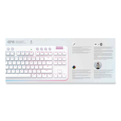 Image of Logitech® G715 Wireless Gaming Keyboard, 87 Keys, White