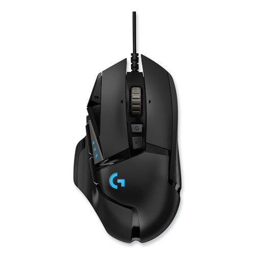 Image of Logitech® G502 LIGHTSPEED Wireless Gaming Mouse, 2.4 GHz Frequency/33 ft Wireless Range, Right Hand Use, Black