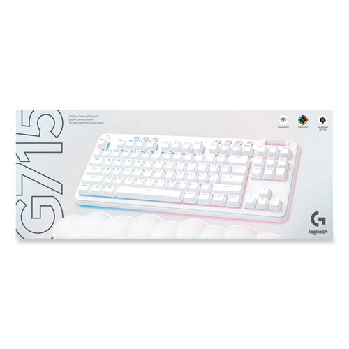 Image of Logitech® G715 Wireless Gaming Keyboard, 87 Keys, White