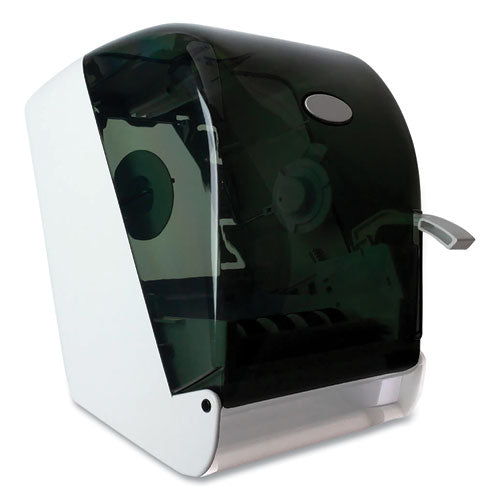 Image of GEN Lever Action Roll Towel Dispenser, 11.25 X 9.5 X 14.38, Transparent