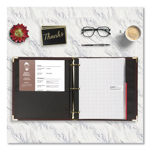 Image of Samsill® Classic Collection Ring Binder, 3 Rings, 1.5" Capacity, 11 X 8.5, Burgundy