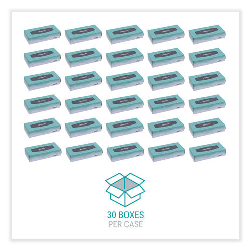 Image of Windsoft® Facial Tissue, 2 Ply, White, Flat Pop-Up Box, 100 Sheets/box, 30 Boxes/carton