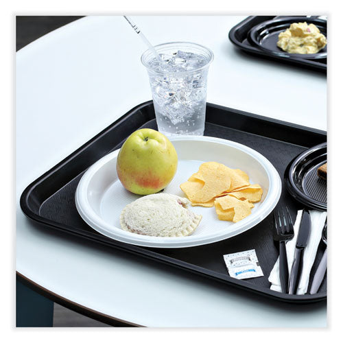 Image of Boardwalk® Hi-Impact Plastic Dinnerware, Plate, 10" Dia, White, 500/carton