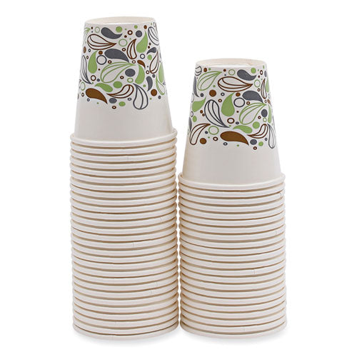 Image of Boardwalk® Deerfield Printed Paper Cold Cups, 12 oz, 50/Sleeve, 20 Sleeves/Carton