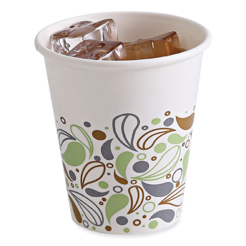 Image of Boardwalk® Deerfield Printed Paper Cold Cups, 12 oz, 50/Sleeve, 20 Sleeves/Carton
