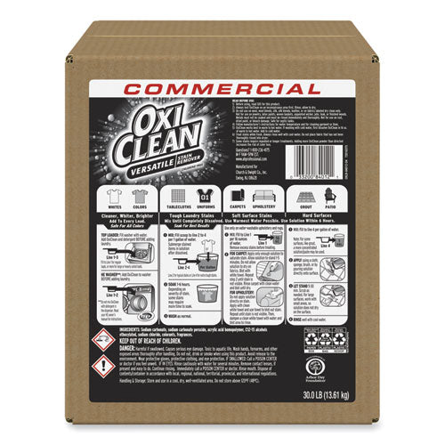 Image of OxiClean Stain Remover, Regular Scent, 30 Lb Box