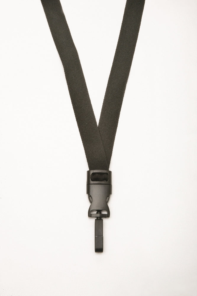 Image of Skilcraft Neck Lanyard, 3/4" Strap, Swivel Hook, Black