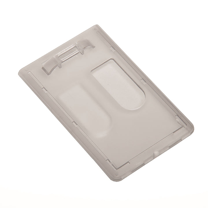 Image of Dual Card ID Holder, Vertical, Top Load, Frosted