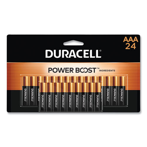 Image of Duracell® Power Boost CopperTop Alkaline AAA Batteries, 24/Pack