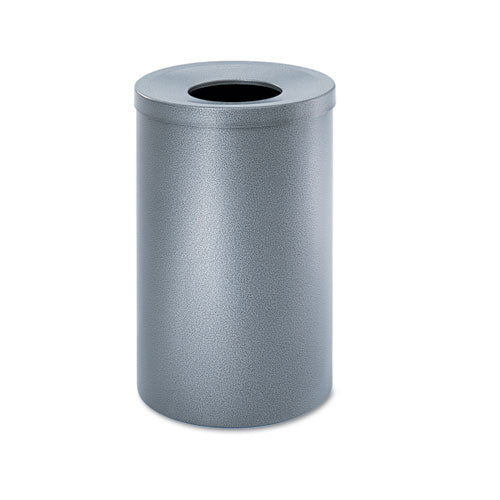 Image of Safco® Black Speckle Receptacles, 35 gal, Steel, Black Speckle