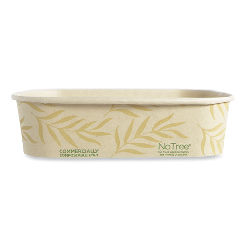 Image of World Centric® No Tree Rectangular Containers, 16 oz, 4.7 x 6.8 x 1.6, Natural, Sugarcane, 300/Carton