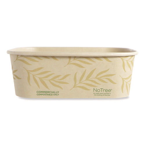 Image of World Centric® No Tree Rectangular Containers, 24 oz, 4.7 x 6.8 x 2.3, Natural, Sugarcane, 300/Carton