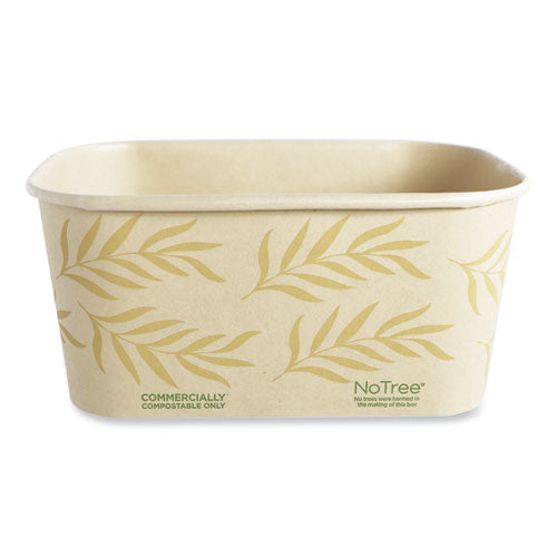 Image of World Centric® No Tree Rectangular Containers, 32 oz, 4.7 x 6.8 x 3, Natural, Sugarcane, 300/Carton