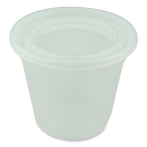 Image of Pactiv Evergreen Newspring DELItainer Microwavable Container, 32 oz, 5.5 x 5.5 x 4.9, Clear, Plastic, 200/Carton