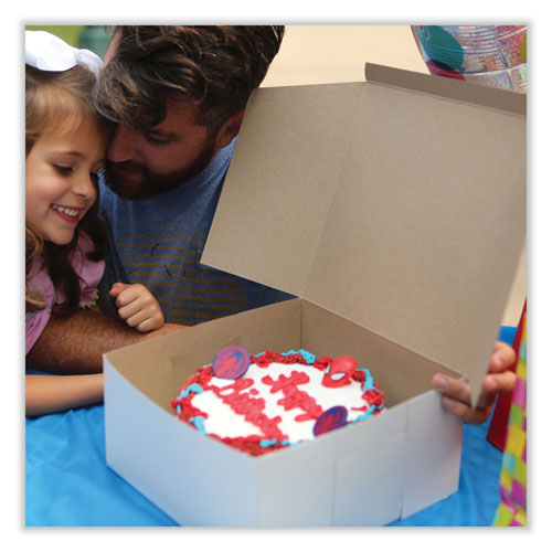 Image of SCT® Bakery Boxes, Standard, 6 X 6 X 4, White, Paper, 250/carton