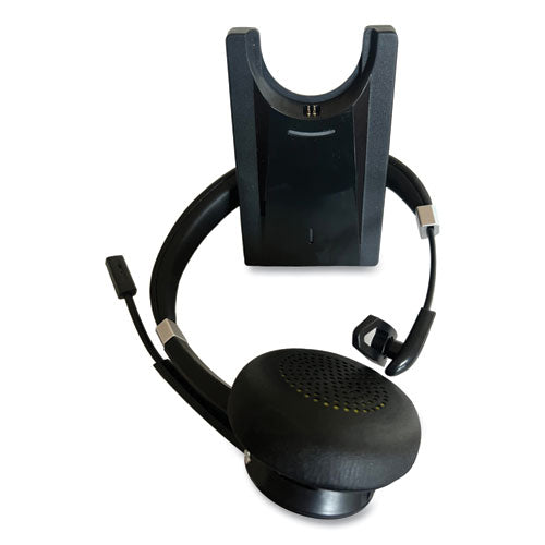 Image of Innovera® IVR70002 Monaural Over The Head Bluetooth Headset, Black/Silver