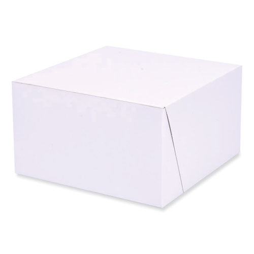 Image of SCT® Bakery Boxes, Standard, 7 X 7 X 4, White, Paper, 250/carton