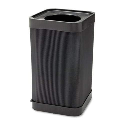 Image of Safco® At-Your-Disposal Top-Open Receptacle, 38 gal, Polyethylene, Black