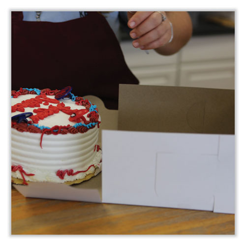 Image of SCT® Bakery Boxes, Standard, 7 X 7 X 4, White, Paper, 250/carton